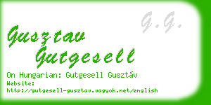 gusztav gutgesell business card